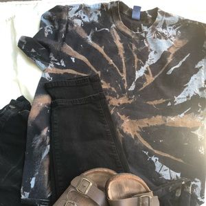 large bleach tie-dye